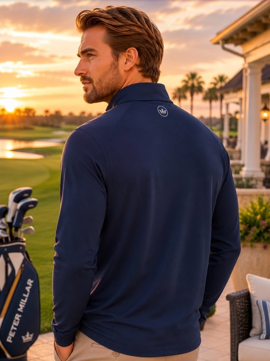 Peter Millar Other - Peter Millar Crown Crafted Stealth Performance Quarter Zip Navy XL